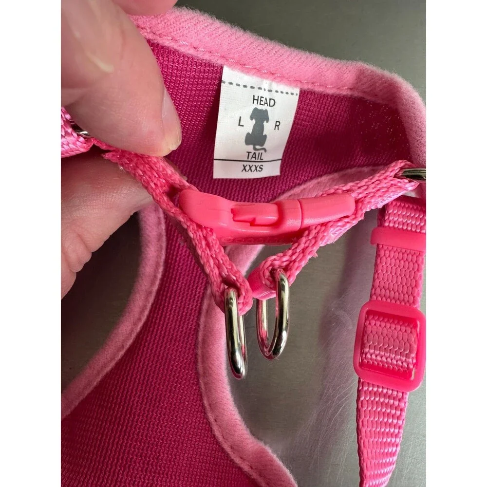 Coastal Pet XXXS Dog Harness Bright Pink Comfort Soft Mesh Adjustable Vest